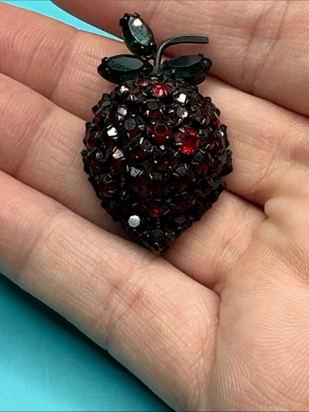 Red Crystal Strawberry Brooch Brooch Warner Perfect Gift